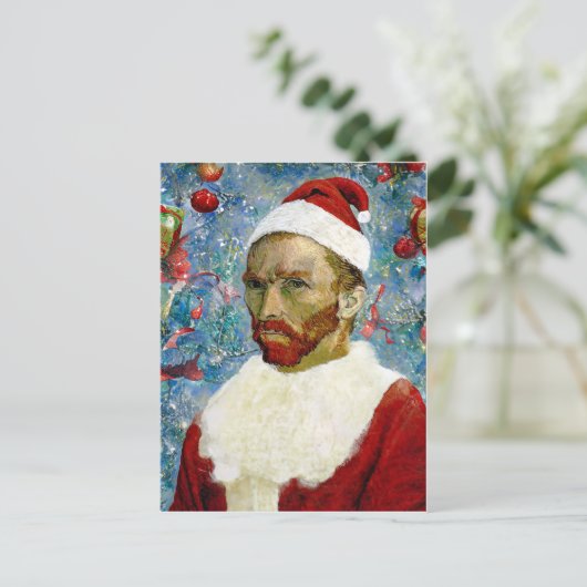 Kerstman, Van Gogh Briefkaart (Staand voorkant)