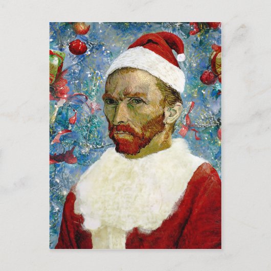 Kerstman, Van Gogh Feestdagenkaart (Voorkant)