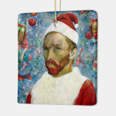 Kerstman, Van Gogh Keramisch Ornament (Links)