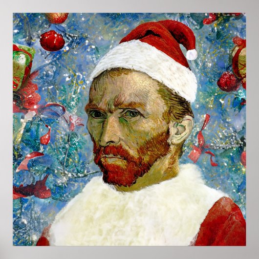 Kerstman, Van Gogh Poster (Voorkant)