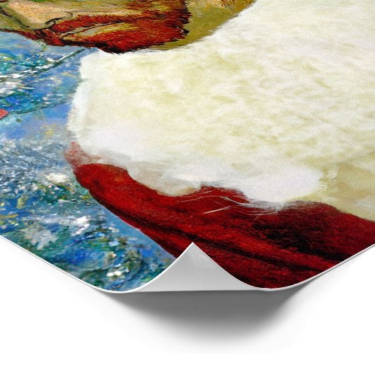 Kerstman, Van Gogh Poster (Hoek)