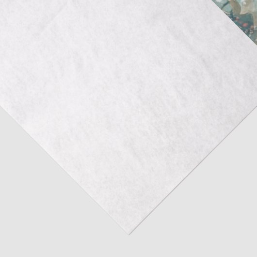 Kerstman van het gebladerte tissuepapier (Detail)