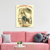 Kerstman van het heden Scrooge Canvas Afdruk (Insitu (Woonkamer))