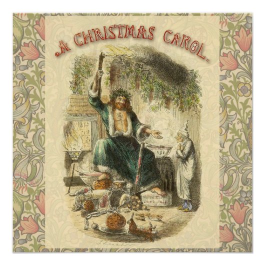 Kerstman van het heden Scrooge Perfect Poster (Voorkant)