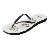 Kerstman van klei verliefd teenslippers (Schuin)
