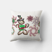 Kerstman van klei vreugde kussen (Achterkant)