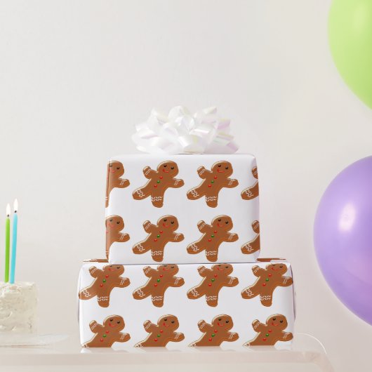 Kerstman van koek cadeaupapier (Feestgeschenken)