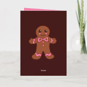 Kerstman Van Koek Card Feestdagen Kaart (Achterkant)