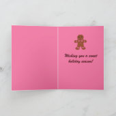 Kerstman Van Koek Card Feestdagen Kaart (Binnen)