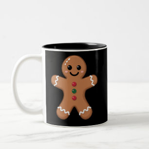 Kerstman Van Koek Christmas Bakkerij Vakantie  Tweekleurige Koffiemok
