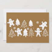 Kerstman Van Koek Kerstdag Winter Bakker Feestdagenkaart (Voorkant)