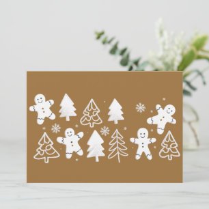 Kerstman Van Koek Kerstdag Winter Bakker Feestdagenkaart