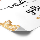 Kerstman van koekdeeg - kaarten en cadeaus baby sh poster (Hoek)