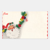 Kerstman van/naar Stickers (Voorkant)