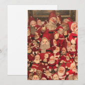 Kerstman van oude kerst feestdagenkaart (Voorkant / Achterkant)