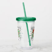 Kerstman Van Peperkoek Dabbing Aangepaste Naam Ker Acryl Drinkbeker (Links)
