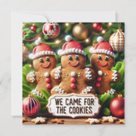 Kerstman van peperkoek feestdagenkaart