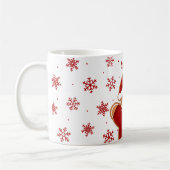 Kerstman van peperkoek in een trui koffiemok (Links)