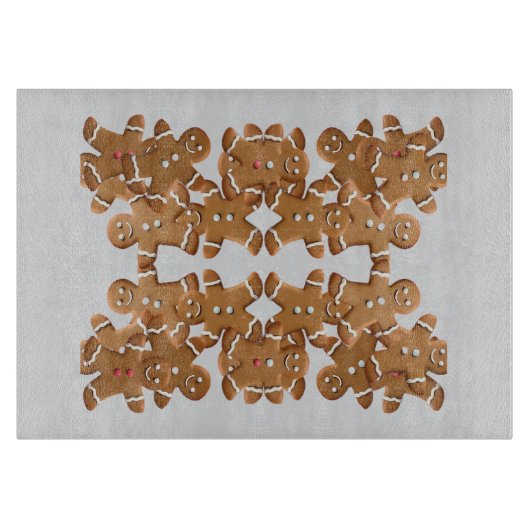 Kerstman-van-peperkoek Kerstkoek Kerstbakken Snijplank (Voorkant)