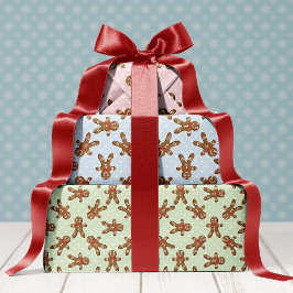 Kerstman van peperkoek-koekje inpakpapier vel