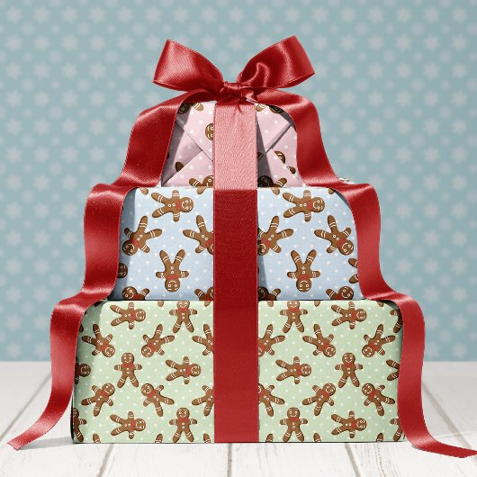 Kerstman van peperkoek-koekje inpakpapier vel