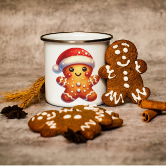 Kerstman van peperkoek magische mok