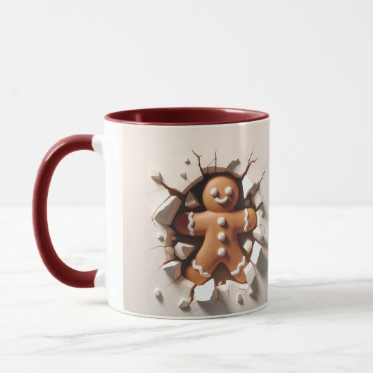 Kerstman van peperkoek mok (Links)