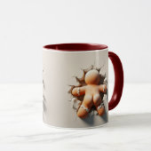 Kerstman van peperkoek mok (Voorkant rechts)