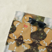 Kerstman van peperkoek strandlaken (In situ)