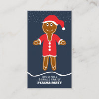 Kerstman van peperkoek, uitnodiging voor Kerstfees
