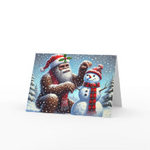 Kerstman van sneeuw door Bigfoot