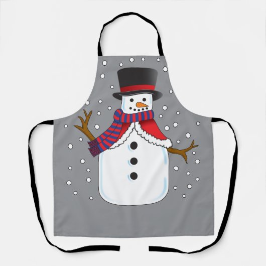 Kerstman van Sneeuw Schort (Voorkant)