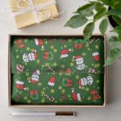 Kerstman van sneeuw tissuepapier (Geschenk)