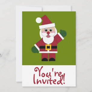 Kerstman van vilt 2021 uitnodiging