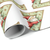 Kerstman vangt wat als letter Z Kerstmis Cadeaupapier (Rol Hoek)