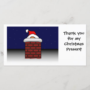 Kerstman Vast Dank Je Bedankkaart