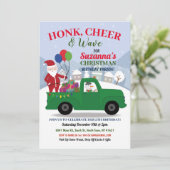 Kerstman Verjaardag Groene Elf Parade Kaart (Staand voorkant)