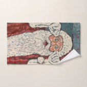 Kerstman verrast bad handdoek (Handdoek)