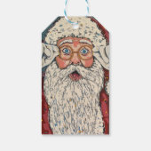 Kerstman Verrast Cadeaulabel (Achterkant)