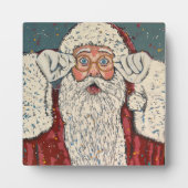 Kerstman verrast fotoplaat (Voorkant)