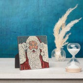 Kerstman verrast fotoplaat (Insitu)