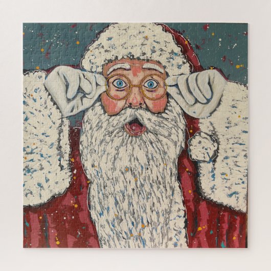 Kerstman Verrast Legpuzzel (Verticaal)