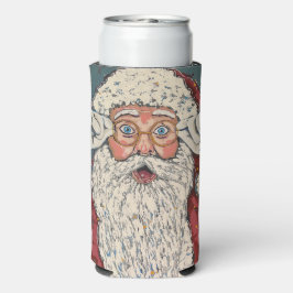 Kerstman verrast seltzer blikjeskoeler