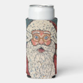 Kerstman verrast seltzer blikjeskoeler (Seltzer Voorkant)