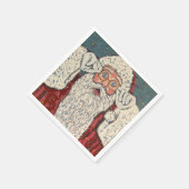 Kerstman verrast servet (Hoek)