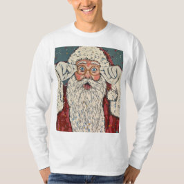 Kerstman verrast t-shirt