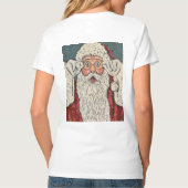 Kerstman verrast t-shirt (Achterkant)