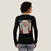 Kerstman verrast Tri-Blend shirt (Achterkant)