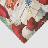  kerstman Victoriaans groen Tissuepapier (Detail)