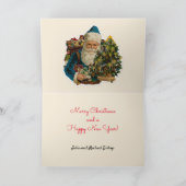  kerstman Victoriaans kerstkaartjes Feestdagen Kaart (Binnen)